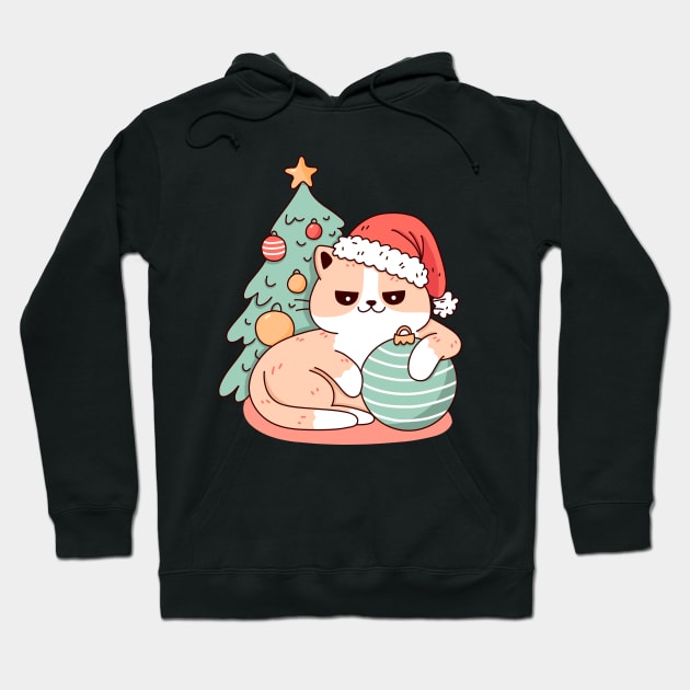 Christmas Cat Hoodie by krimons